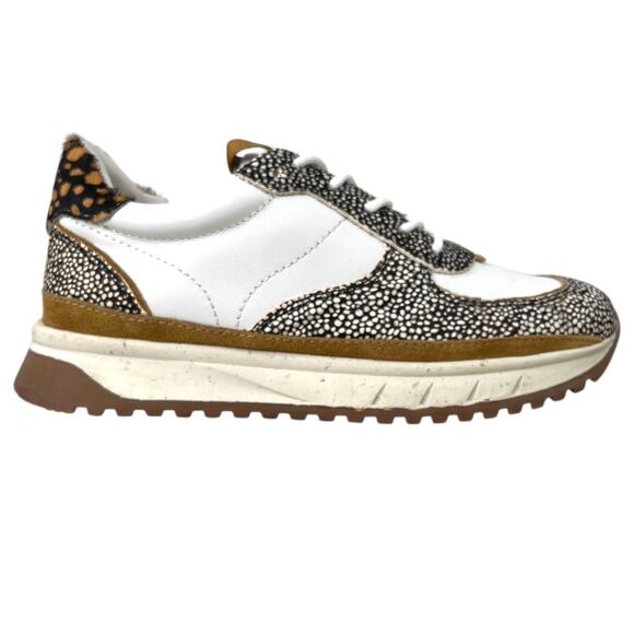 MADEWELL MWL Court Sneakers in Leather & Calf Hair White, Brown, Tan Women’s 7.5 - Picture 6 of 10